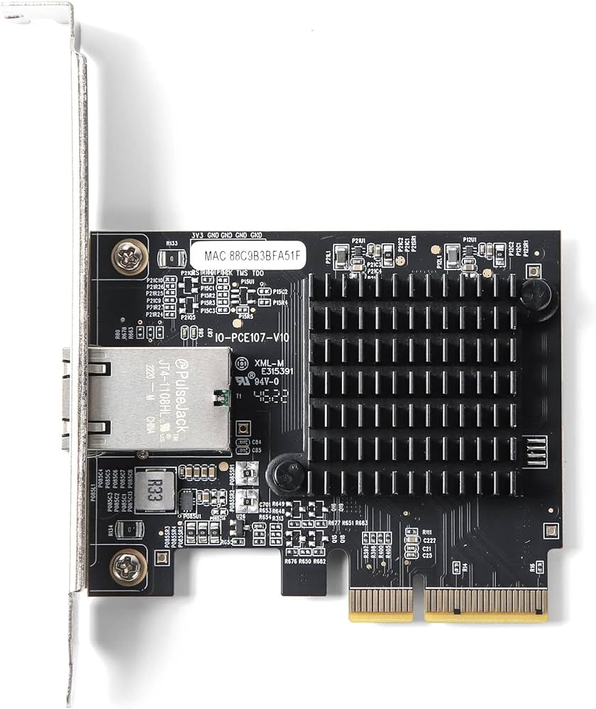 Amazon | PCIe - 10G イーサネットアダプター AQC107 チップセット Amazon | PCIe - 10G イーサネットアダプター AQC107 チップセット